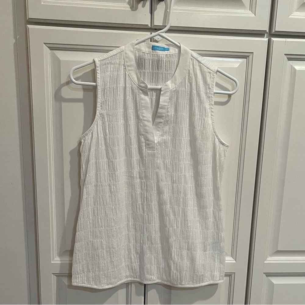 J. McLaughlin Gauzy White Top